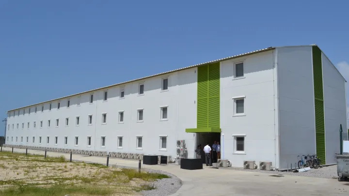 Modular buildings.