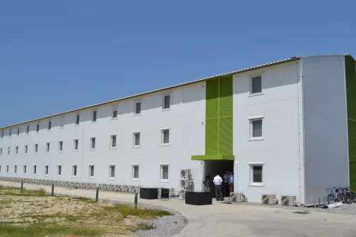 Modular buildings.
